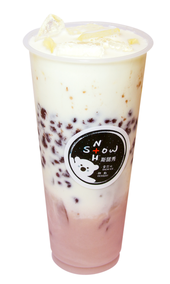 Mashed Taro Milk & Red Bean