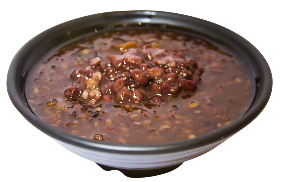 red bean purple rice soup