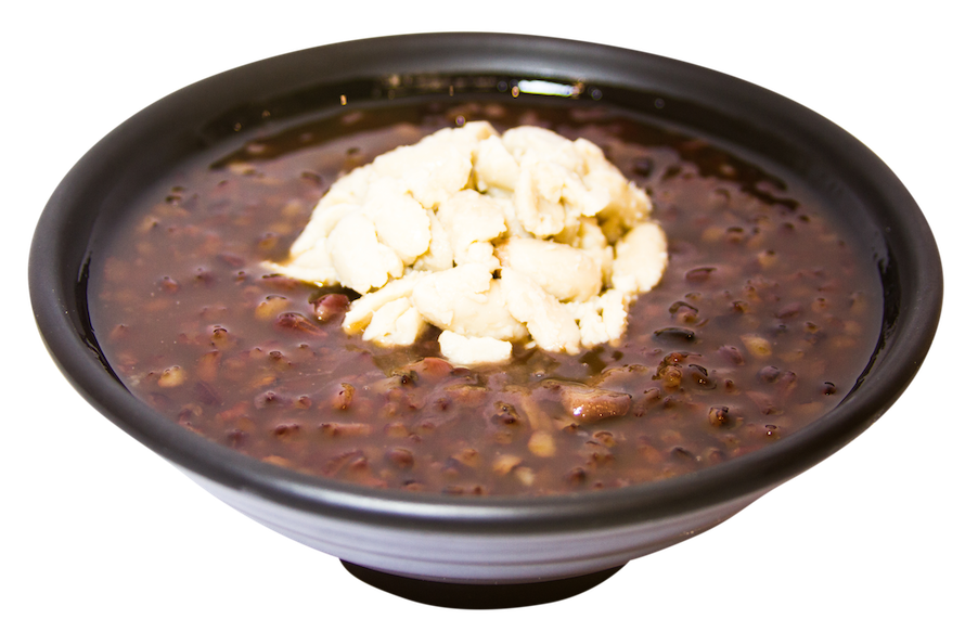 peanut purple rice soup